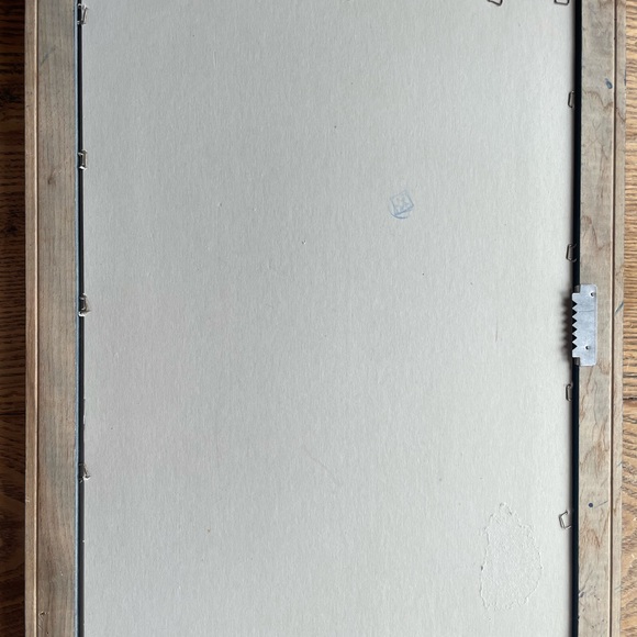 Unique Cottage by the Sea Scene Print Blue Frame19” 14” - Picture 5 of 7